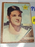 1962 Rookie Card Mike Hershberger Chicago White Sox