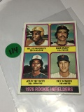1976 Rookie Infielders Willie Randolph   Dave Mckay  Jerry Royster  Roy Staiger