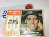 1968 All Star Selection Shortstop American League Jim Fregosi