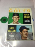 1964 Colts Rookie Stars Catcher Gerald Grote  Pitcher Larry Yellen