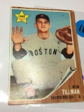1962 Rookie Card Bob Tillman   Boston Red Sox