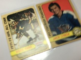(2) 1972-73 Nhl Cards Pittsburgh Penguins Jack Lynch   1st Team Defense Brad Park