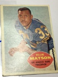 1960 Football Funnies Card Ollie Matson Los Angeles Rams Fullback