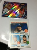 (2) Assorted Baseball Cards 2015 Stephen Straburg 2021 Home Run Leaders 