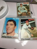 (3) Assorted Baseball Cards Clay Carroll  Danny Walton  Dave Watkins