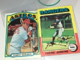 (2)cards   1975 Rangers Fergie Jenkins   1972 Astros Johnny Edwards