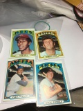 (4) Cards Dodgers Tommy John   Angels Veda Pinson  Orioles Boog Powell   Reds  Tom Hall