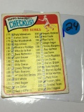 1965 Topps Baseball Checklist Card #177-264 
