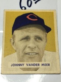 1959 Bowman Gum Cards Cincinnati Red Pitcher John Vander Meer