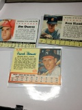 (3) 1961 PHILLIES PITCHER JIM OWENS K.C. ATHLETICS KEN HAMLIN  1962 ATLANTA BRAVES FRANK THOMAS