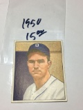 1950 Bowman Gum Card Detroit Tigers 1st Baseman George Vico