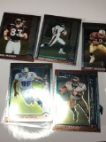 (5) Bowman Chrome N. F.L. Cards T.Mc Griff   S.Bennett  T.Jackson  E.Ekuban  A. Denson 