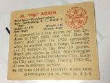 1950 Bowman Gum Card Cleveland Indians 3rd Baseman Al 