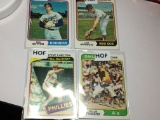 4) Hall Of Fame Cards Luis Aparicio Steve Carlton Rollie Fingers Don Sutton