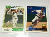 (2)hall Of Fame Cards James Hunter  Chipper Jones