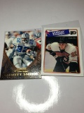 (2) Sports Cards Philadelphia Flyers Murray Craven  Dallas Cowboys Emmitt Smith