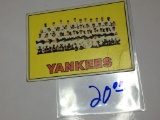 1967 New York Yankees Team Card