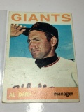 1964 San Fransico Giants Manager Al Dark