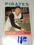 1964 Pittsburg Pirates Pitcher Vern Law
