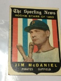 1959 Rookie Stars Pittsburgh Pirates Outfielder Jim Mcdaniel 
