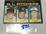 1971 NATIONAL LEAGUE PITCHERS  PADRES AL SEVERINSEN,  ASTROS SCIPIO SPINKS, EXPOS BALOR MOORE