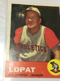 1963 Kansas City Athletics Manager Ed Lopat