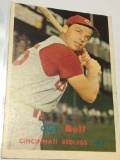 1957 Cincinnati Redlegs Outfielder Gus Bell
