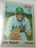 1970  Oakland A's Pitcher Jim Roland