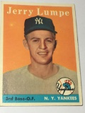 1958 Rookie Card New York Yankees  3rd Base-outfielder Jerry Lumpe