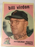 1959 Piittsburgh Pirates Outfielder Bill Virdon