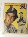 1954 Rookie Card Pittsburgh Pirates 1st  Baseman Paul Smith