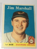 1958 Rookie Card Baltimore Orioles 1st Baseman Jim Marshall