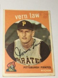 1959 Pittsburgh Pirates Pitcher  Vern Law