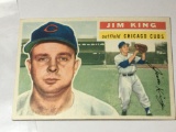 1956 Rookie Card Chicago Cubs Outfielder Jim King
