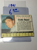 1961 New Tork Yankees Infielder Cletis Boyer 3rd Base