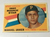 1960 Sport Magazine Rookie Star Pittsburgh Pirates 2nd Base- Short Stop Manuel Javier