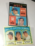(2) 1971 Rookie Stars Tim Foli randy Bobb  A.L. Batting Leaders Tony Oliva bobby Mercer Rettenmund