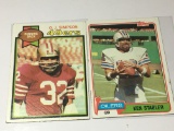 (2) N. F. L. 49ers Running Back O.J. Simpson  Oilers Quarter Back Ken Stabler
