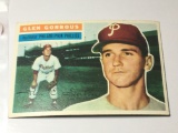 1956 Philidelphia Phillies Outfield Glen Gorbous Rookie Card