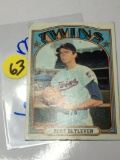 1972 Bert Blyleven Minnesota Pitcher
