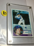 1983 Chicago Cubs Ryne Sandberg 3rd Baseman In Hard Plastic Case