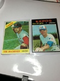 (2) Sports Cards 1966 Cardinals Catcher Tim Mccarver  1971 Expos Pitcher Dan Mcginn