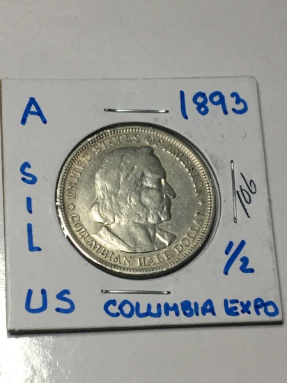 1893 Columbus Half Dollar