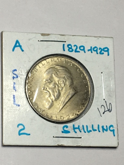 1829-1929 Austria 2 Shillings