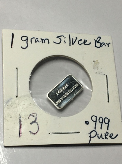 1 Gram Silver Bar