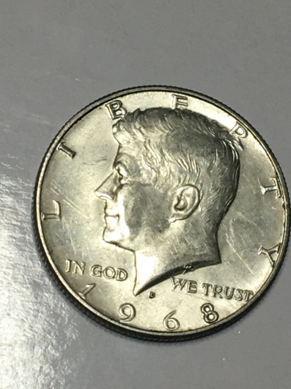 1968 D Kennedy Half Dollar