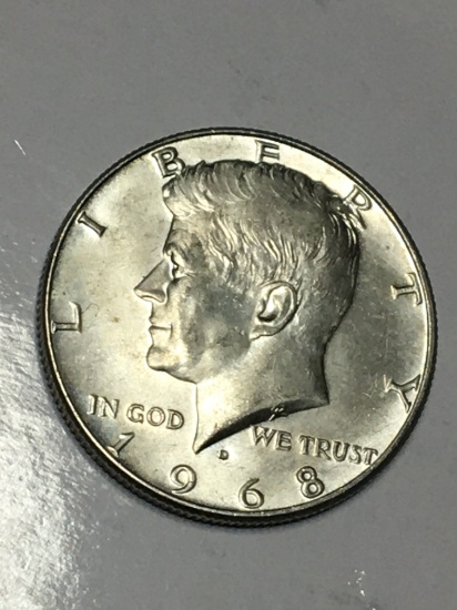 1968 D Kennedy Half Dollar