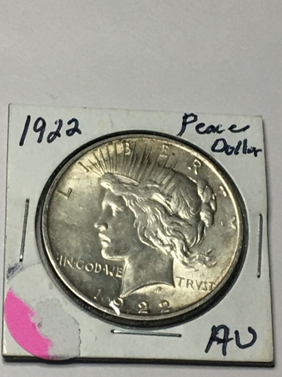 1922 P Peace Dollar