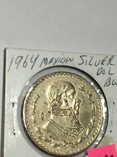 1964 MEXICO SILVER DOLLAR