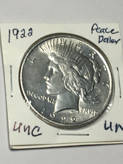 1922 P Peace Dollar